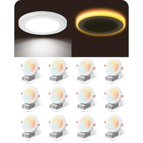 EDISHINE 12 Pack 6 Inch LED Recessed Light Canless Review